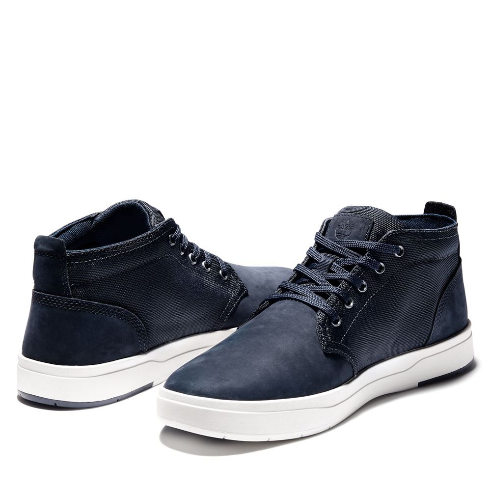 Bocanci Chukka Timberland Barbati Bleumarin - Davis Square Mixed-Media - Romania - JDNKBH940